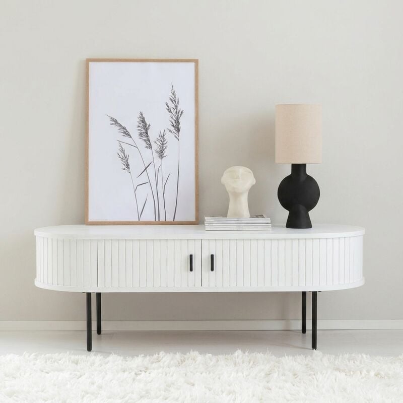 Nola tv-taso 120x60x45 cm valkoinen