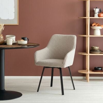 Mooda Alessio pyörivä tuoli beige/musta, kuvausmalli