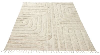 Deko puuvillamatto 200x300 cm luonnonvalkoinen