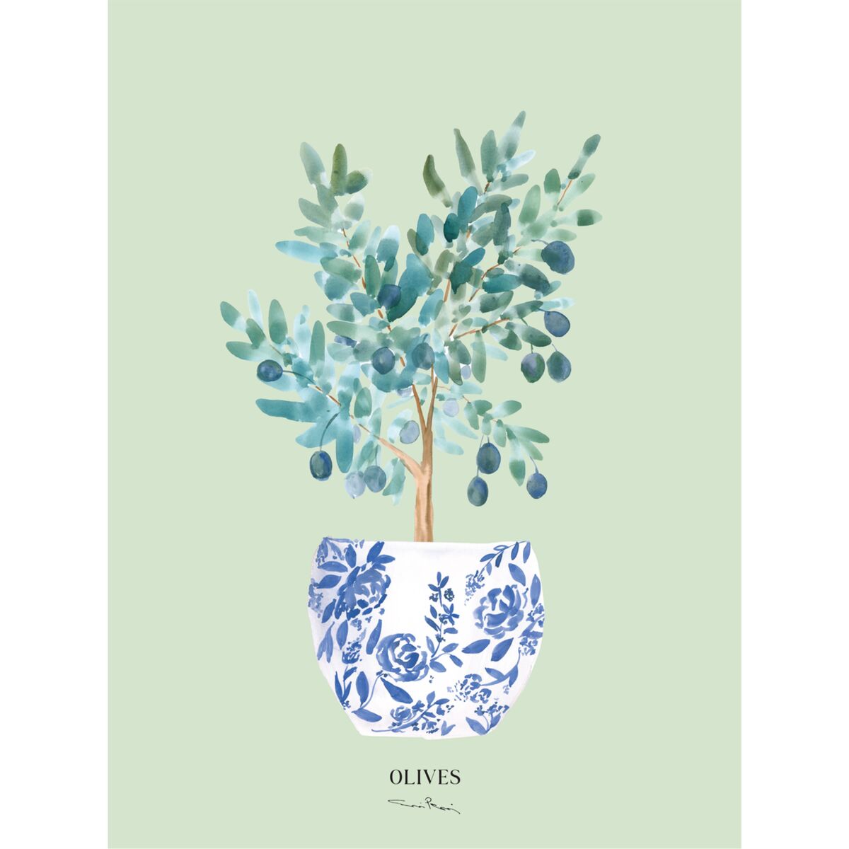 Kaverini Oliivit juliste 50x70 cm