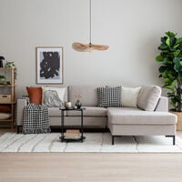Toronto avokulmasohva oikea hiekka hygge 10, ilman jalkoja, asiakaspalautus