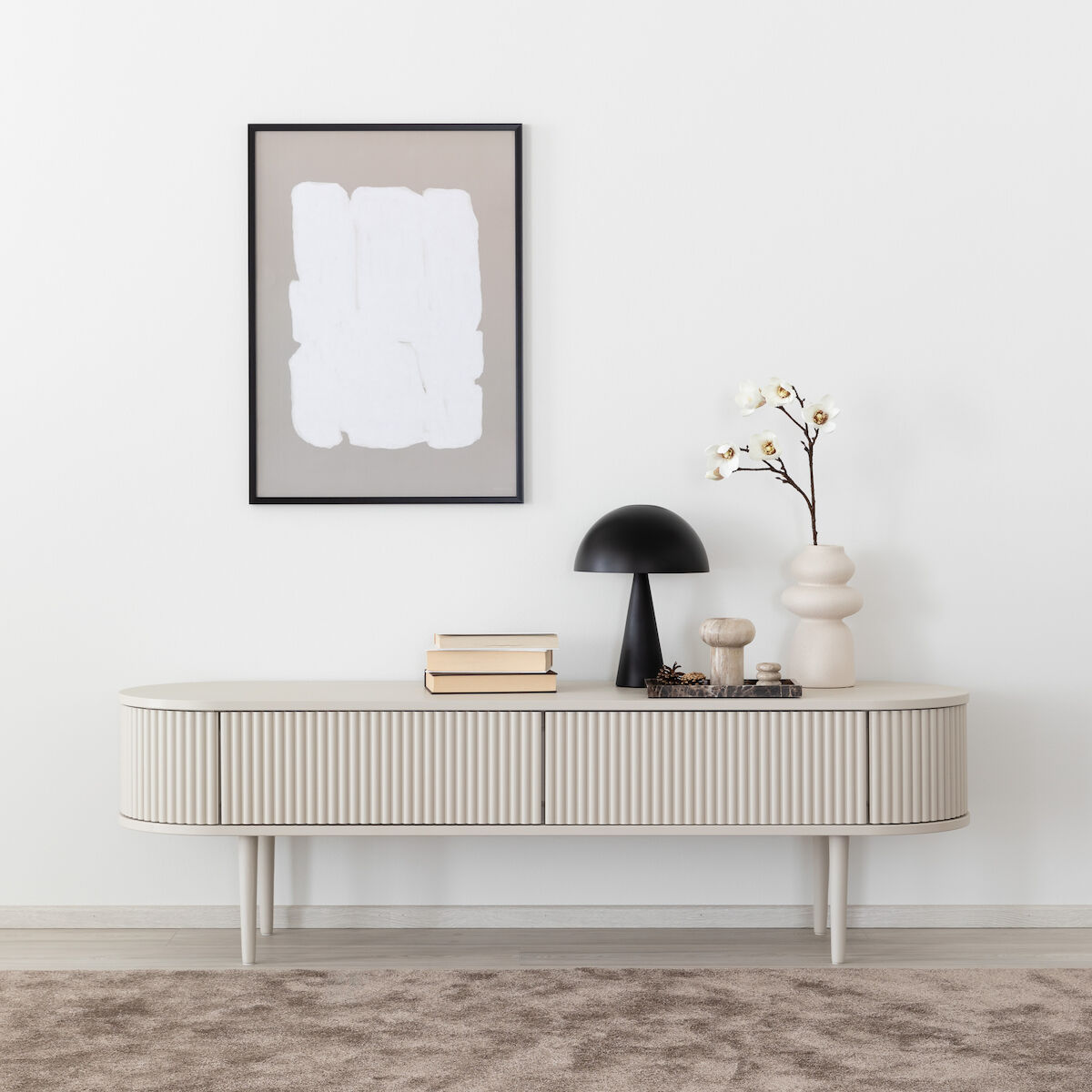 Ranua by Veke Taimi tv-taso 153x41x47 cm greige, asiakaspalautus