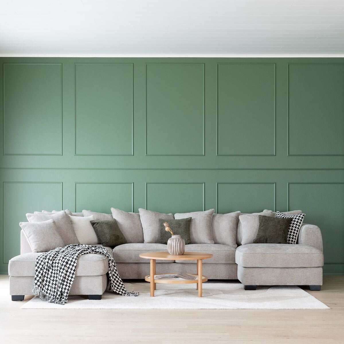 Veke Boston U-kulmasohva vasen beige Garnet aluminium