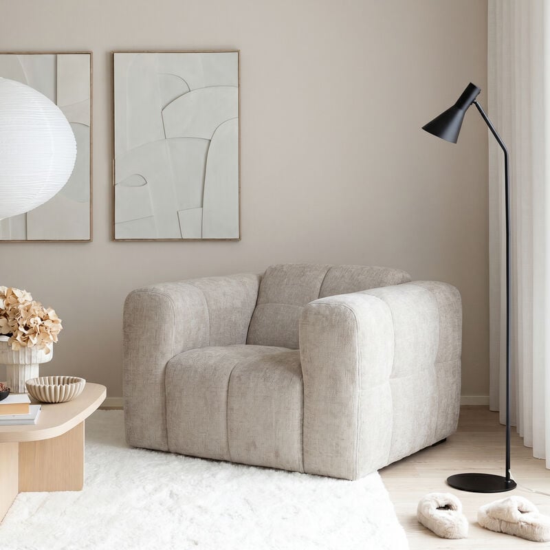 Pilvi nojatuoli beige Garnet aluminium