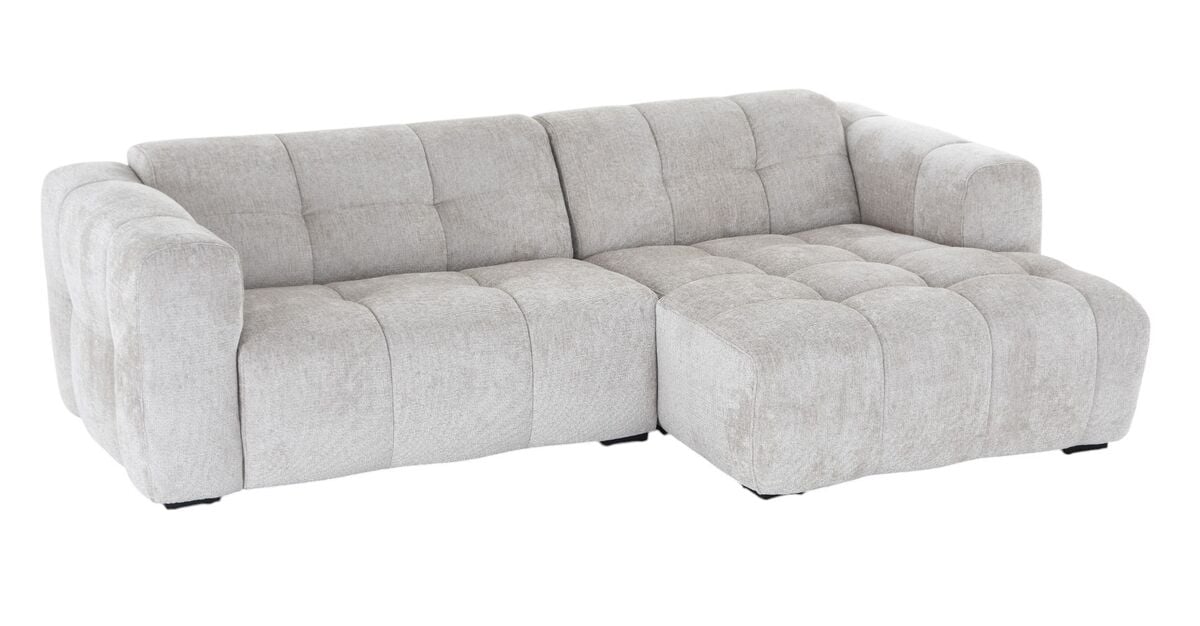 Veke Pilvi divaanisohva oikea beige Garnet aluminium