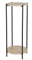 Kulo pyöreä kukkapöytä Ø30 cm tammi/musta
