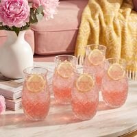 Ananas juomalasit 525 ml 6 kpl kirkas