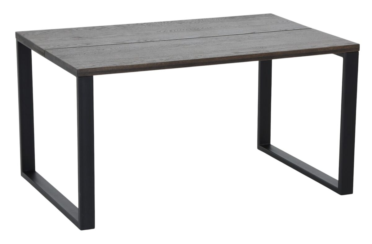 Veke Manner tammi lankkupöytä 140x90 cm savutammi(väärä väri)/musta