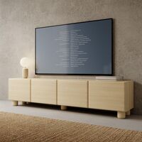 Ebba tv-taso 200x38x47 cm vaalea tammi