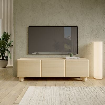 Ebba tv-taso 150x38x47 cm vaalea tammi
