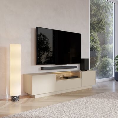 Villa tv-taso 176x40x43 cm beige/vaalea tammi