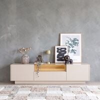 Villa tv-taso 176x40x43 cm beige/vaalea tammi