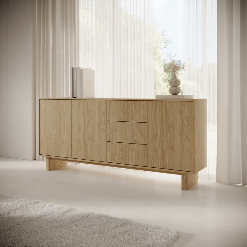 Lähde senkki 183x38x83 cm öljytty tammi
