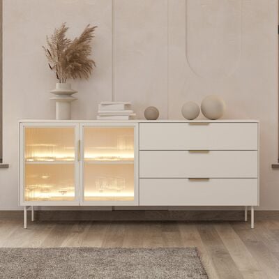 Beata lipasto 181x39x82 cm ruskea tammi/musta