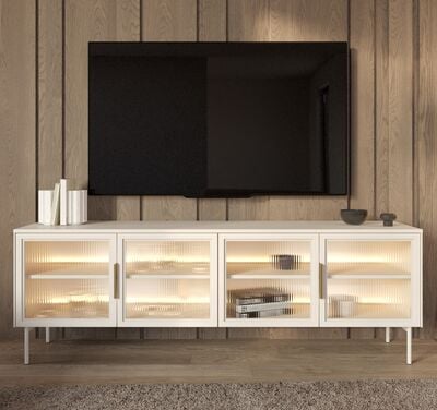 Beata tv-taso 181x39x83 cm ruskea tammi/musta