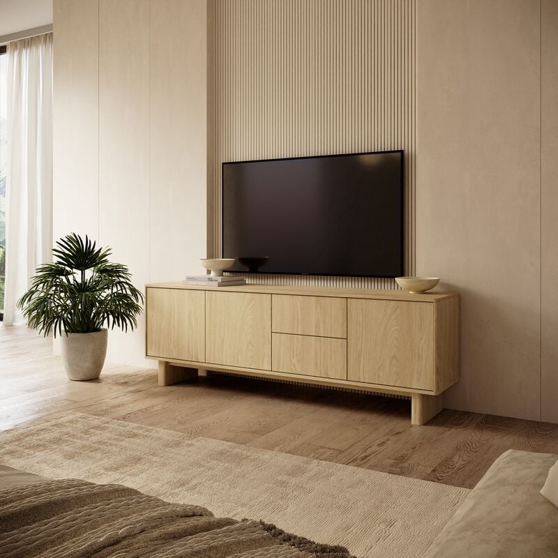 Lähde tv-taso 183x38x62 cm öljytty tammi