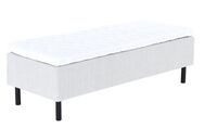 Unia Hopea runkopatjasänky XL 80x200 beige, pronssi 8cm, 23cm musta jalka