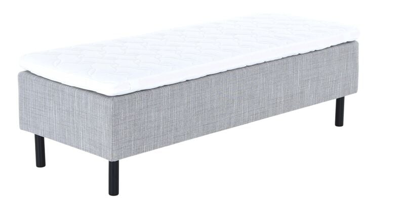 Unia Hopea runkopatjasänky L 80x200 harmaa, 900 stylex, 23cm musta jalka