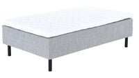 Unia Hopea runkopatjasänky XL 120x200 harmaa, relax 7cm, 23cm musta jalka