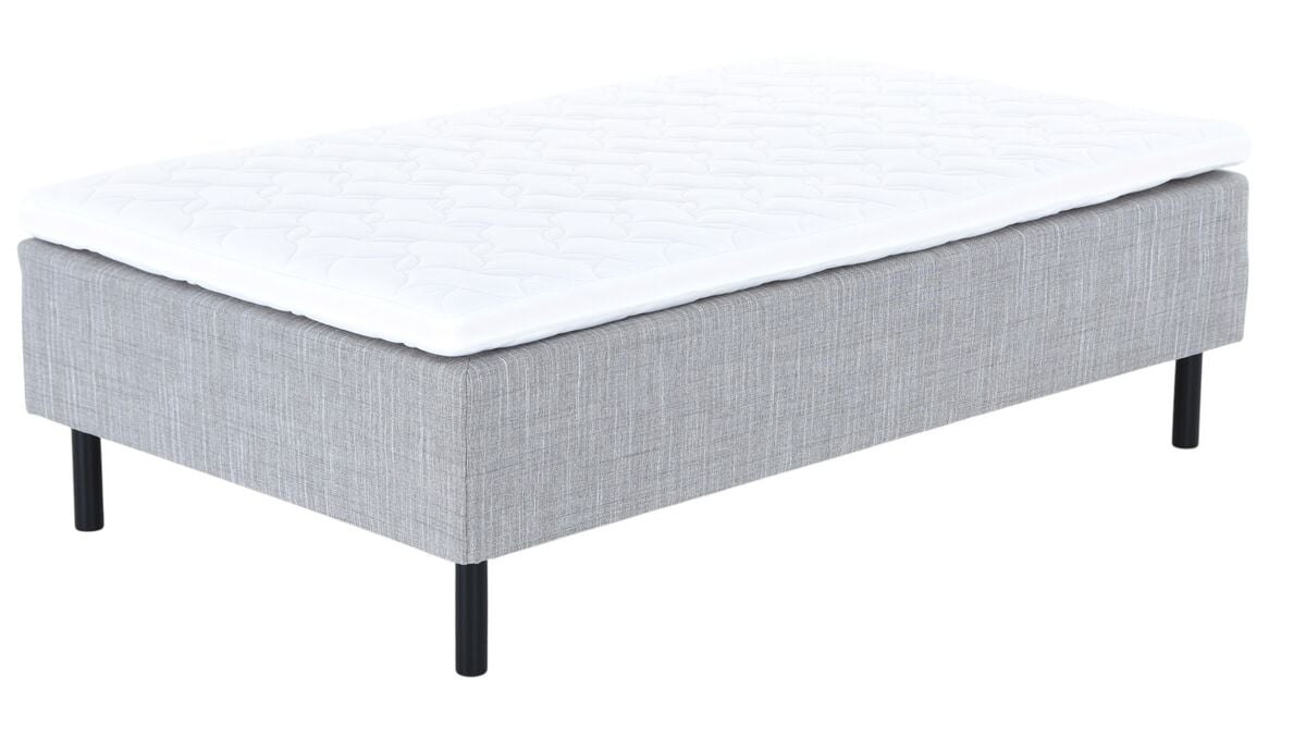 Unia Hopea runkopatjasänky M 140x200 harmaa, 900 stylex, 23cm musta jalka