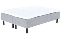Unia Hopea runkopatjasänky M 160x200 harmaa, pronssi 8cm, 23cm musta jalka