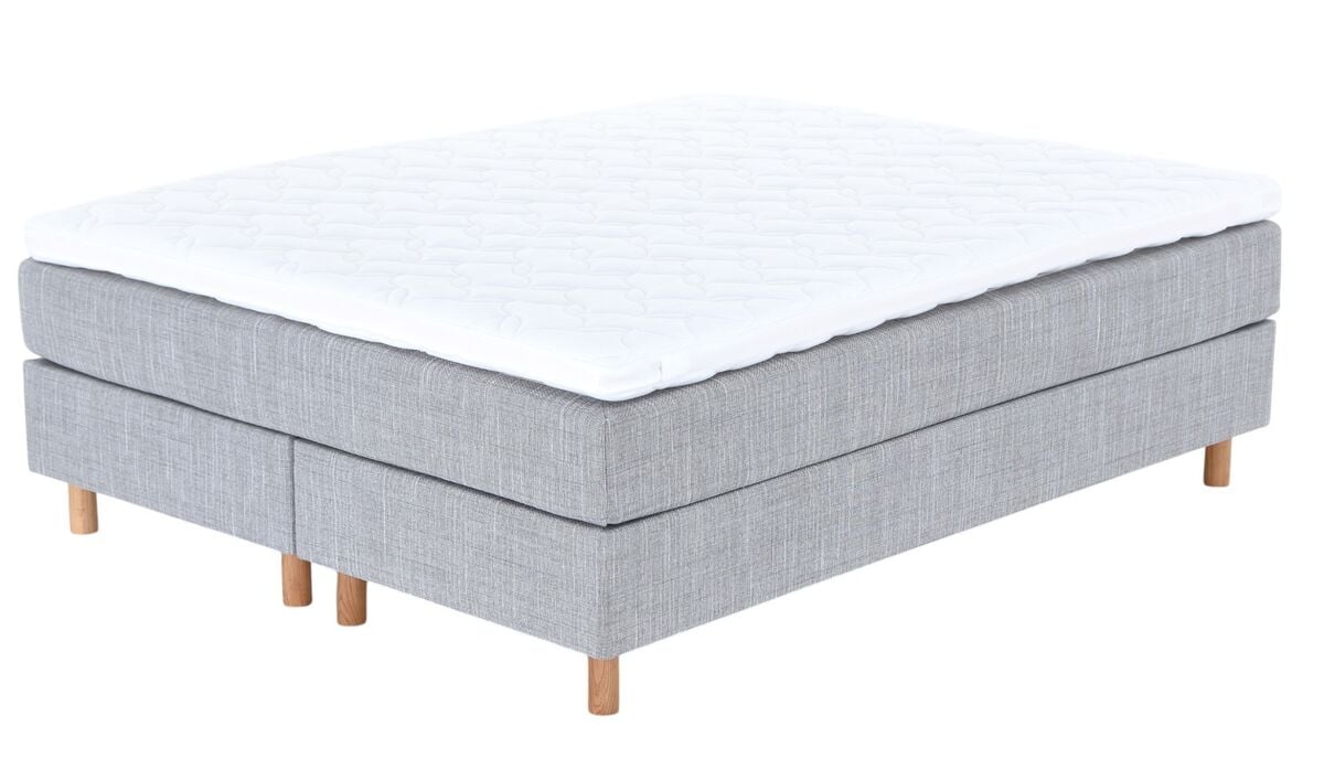 Unia Hopea jenkkisänky XL 160x200 harmaa, pronssi 8cm, 14cm tammijalka
