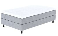 Unia Hopea jenkkisänky XL 120x200 harmaa, relax 7cm, 14cm musta jalka