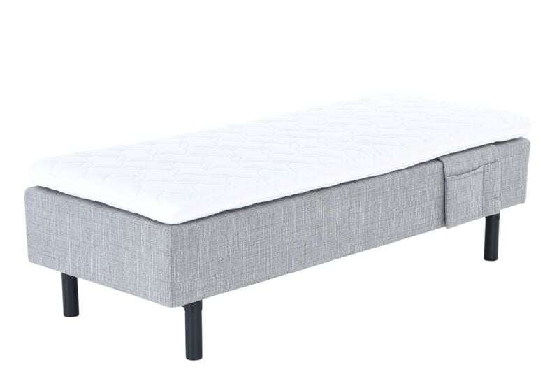 Unia Hopea moottorisänky L 80x200 harmaa, 900 stylex, 18cm musta