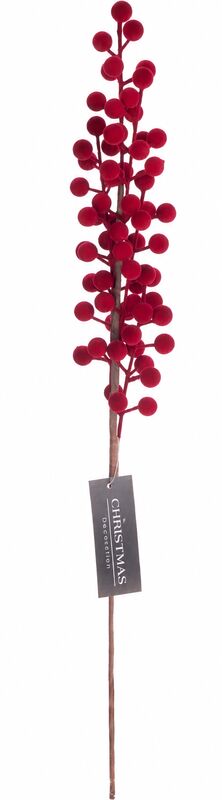 Aatto koristeoksa marjoilla 60 cm punainen