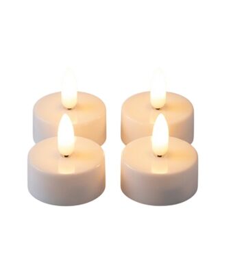 Aatto led-tuikut 4 kpl valkoinen