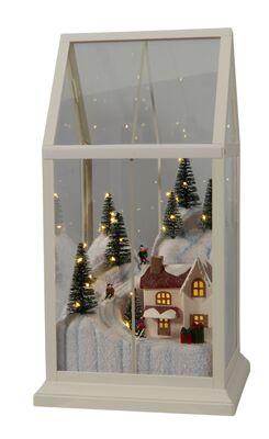 Loiste joulupiha led lasikuutiossa 33 cm