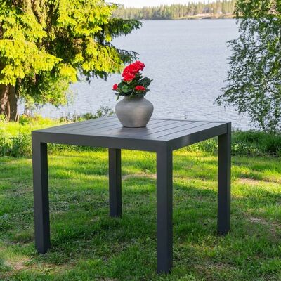 Cortina ruokapöytä 94x94 cm tummanharmaa, kuvausmalli