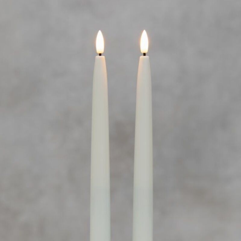 Finnlumor 3D LED-kynttilä 2 kpl 28 cm valkoin