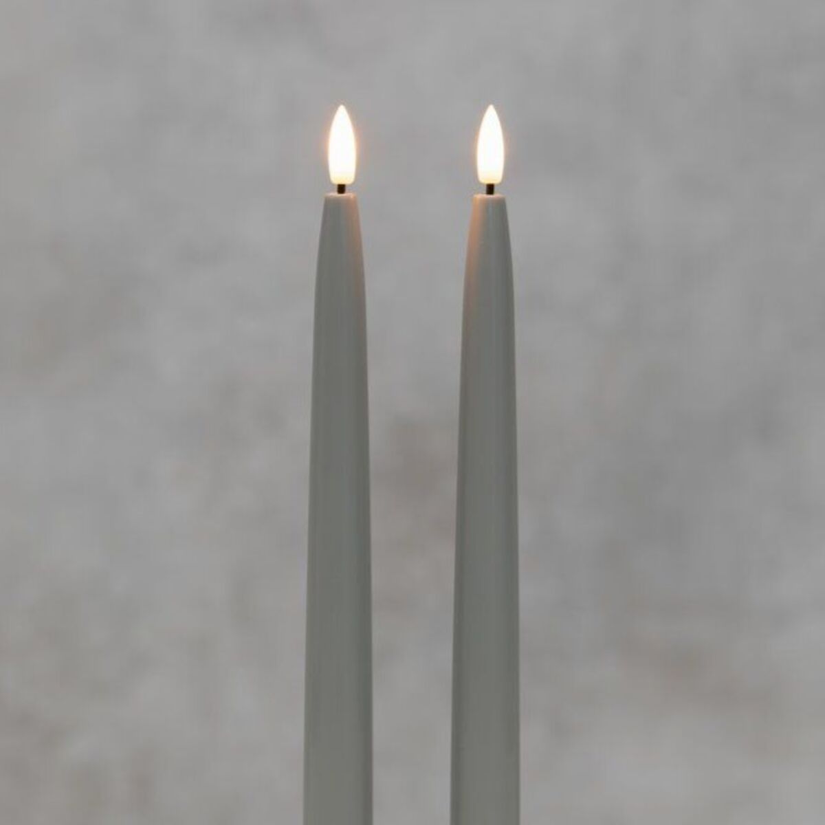 Finnlumor 3D LED-kynttilä 2 kpl 28 cm harmaa