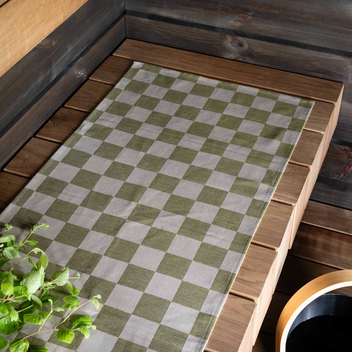 Veke Saaga laudeliina 46x150 cm vihreä/beige