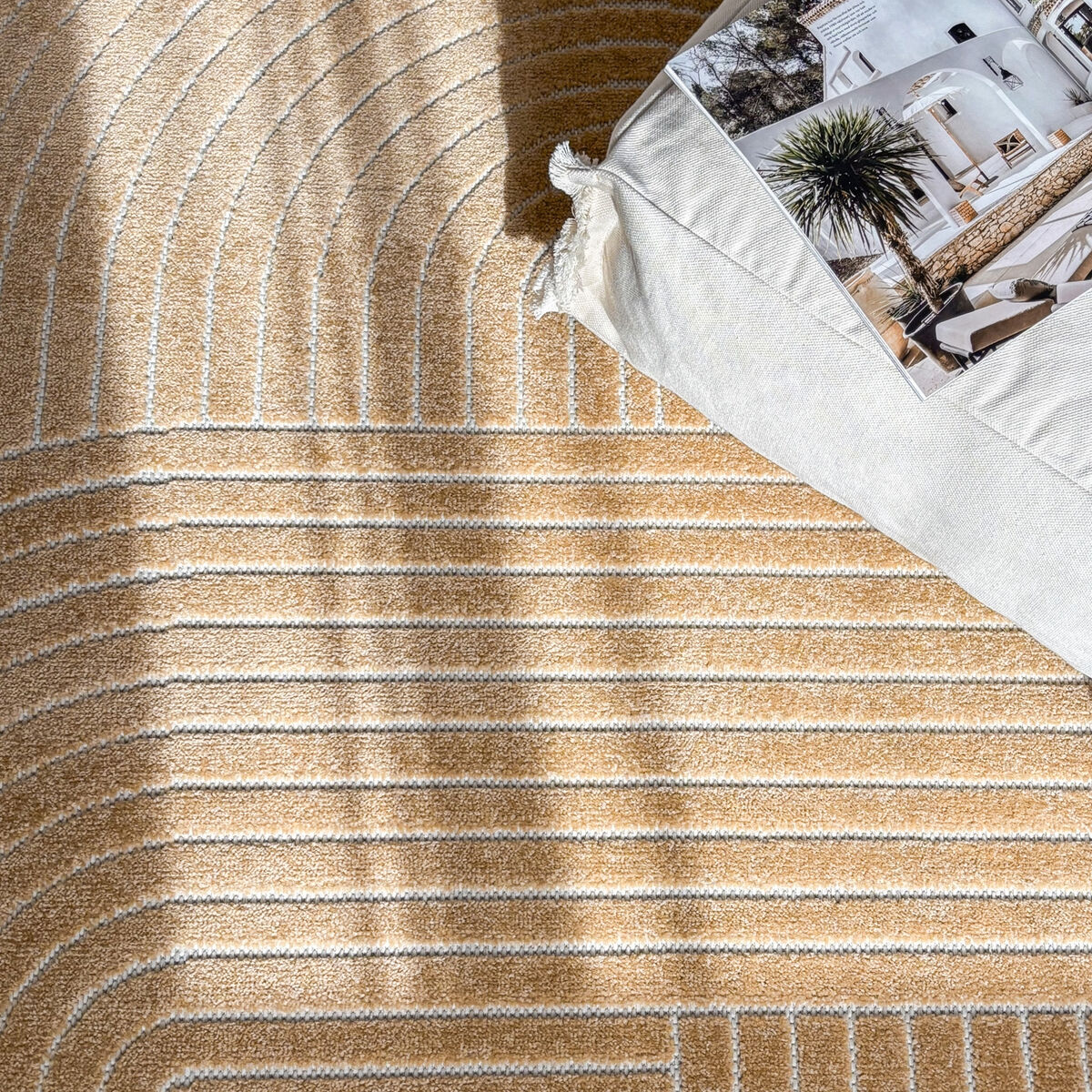 KM Hawaii Shape matto sisä- ja ulkokäyttöön 280x280 cm keltainen