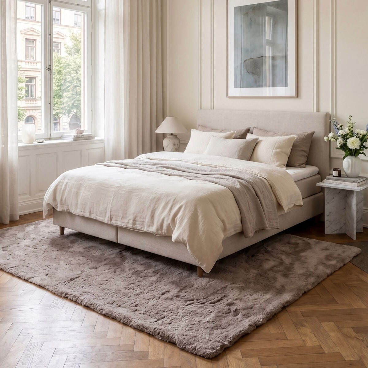 KM Carpets KM Heaven nukkamatto 80x160 cm taupe