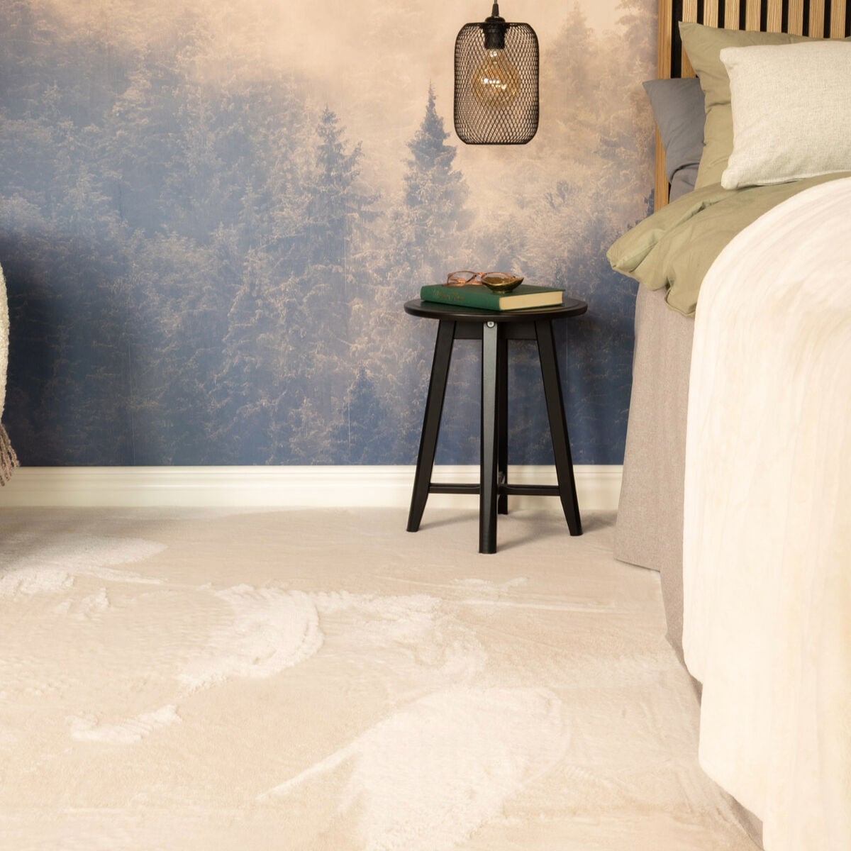 KM Carpets KM Relax nukkamatto 200x290 cm luonnonvalkoinen