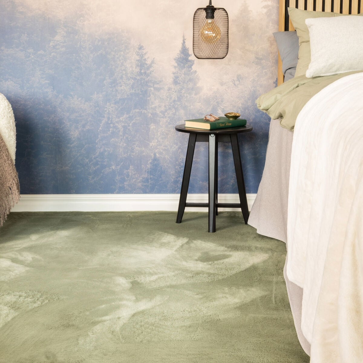 KM Carpets KM Relax nukkamatto 240x340 cm vihreä