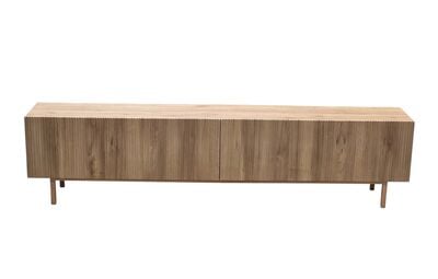 Kuusio tv taso 180cm paneeli ovet, puu jalka