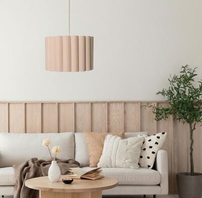 Aalto riippuvalaisin Ø35 cm vaalea beige