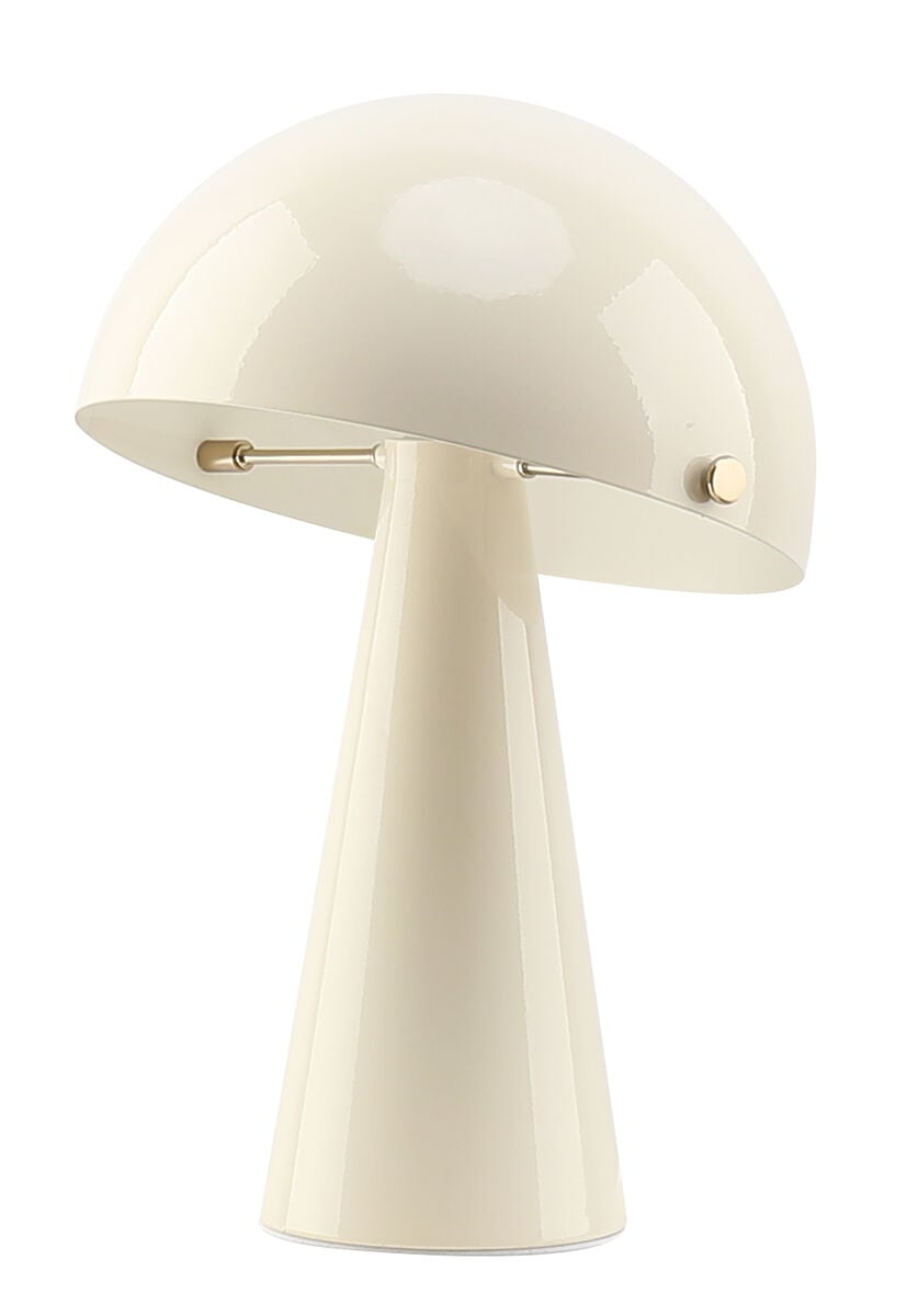 Veke Helmi pöytävalaisin kiiltävä vaalea beige