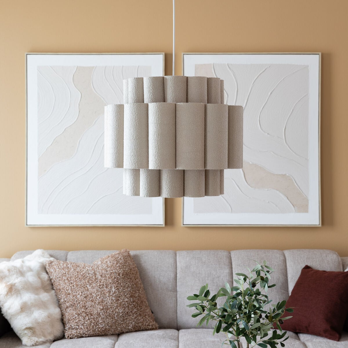 Veke Pilvi riippuvalaisin Ø49 cm beige