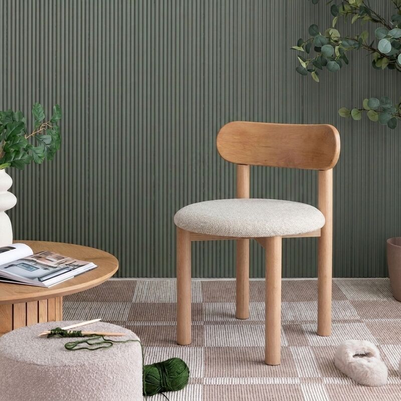 Suma tuoli lakattu tammi/vaalea beige