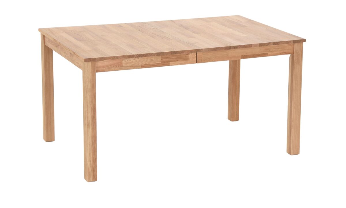 Scandic tammi ruokapöytä jatkettava 140+40x90 cm lakattu tammi, asiakaspalautus
