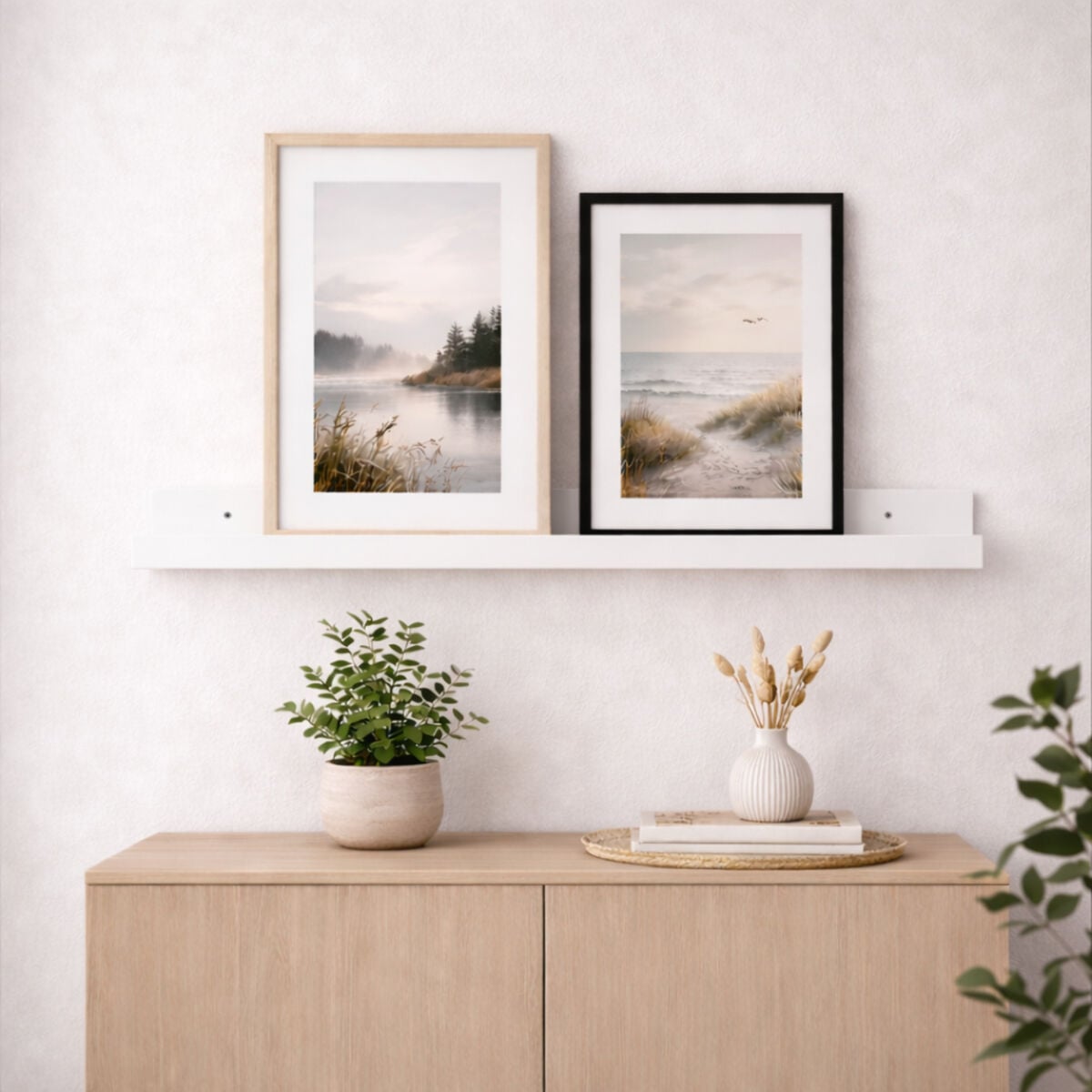 Veke Tempo tauluhylly 80 cm valkoinen