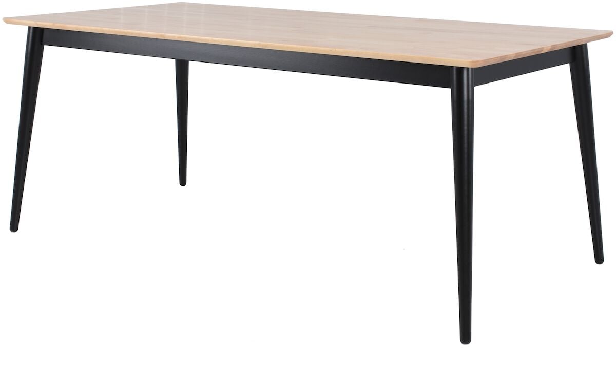 Veke Kaarna ruokapöytä 180x90 cm koivu/musta, asiakaspalautus
