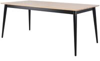 Kaarna ruokapöytä 180x90 cm koivu/musta, asiakaspalautus
