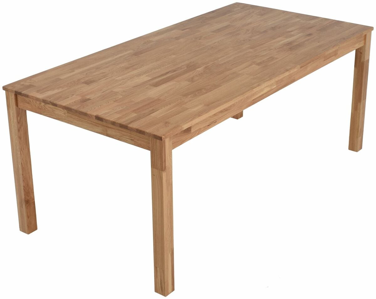 Veke Scandic tammi ruokapöytä 180x90 cm lakattu tammi, asiakaspalautus