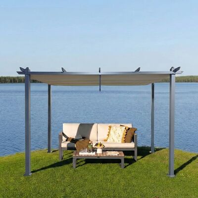 Skandi pergola 3x4 m musta/tummanharmaa, varastopoisto